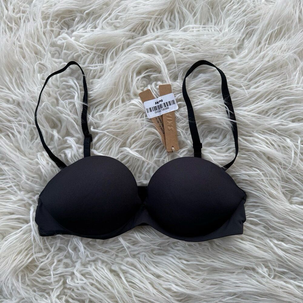 Skims Ultimate Push Up Strapless Bra Onyx Size 32B